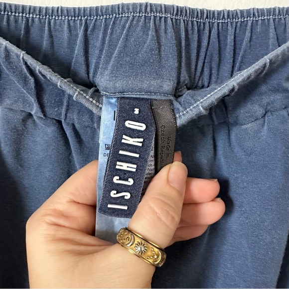 Ischiko by Oska Twisted Balloon Blue Cotton Blend Skirt Size 3 US 8/10 - Picture 5 of 7